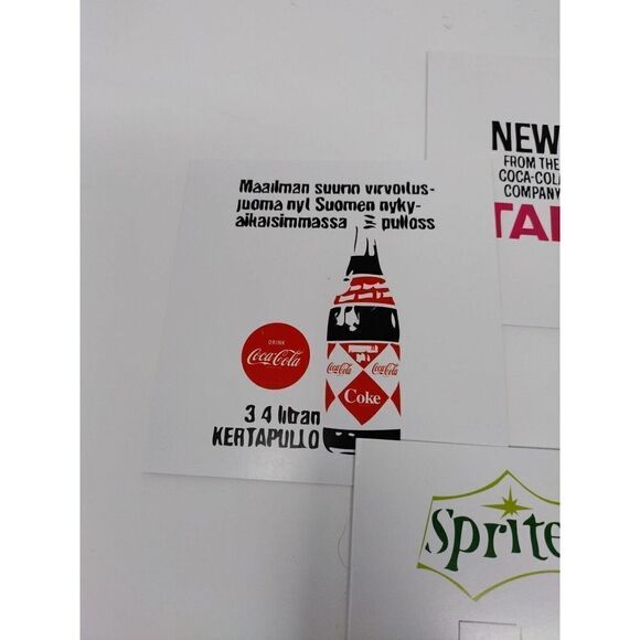 Vintage Coca Cola Retro Cards 4 Designs 8 Cards Total Various Fun Retro Designs - Picture 7 of 7